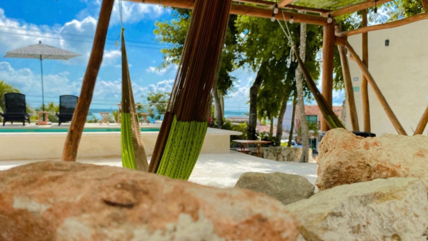 Hotel & Eco Cabanas Azul Maria Bacalar Exteriör bild