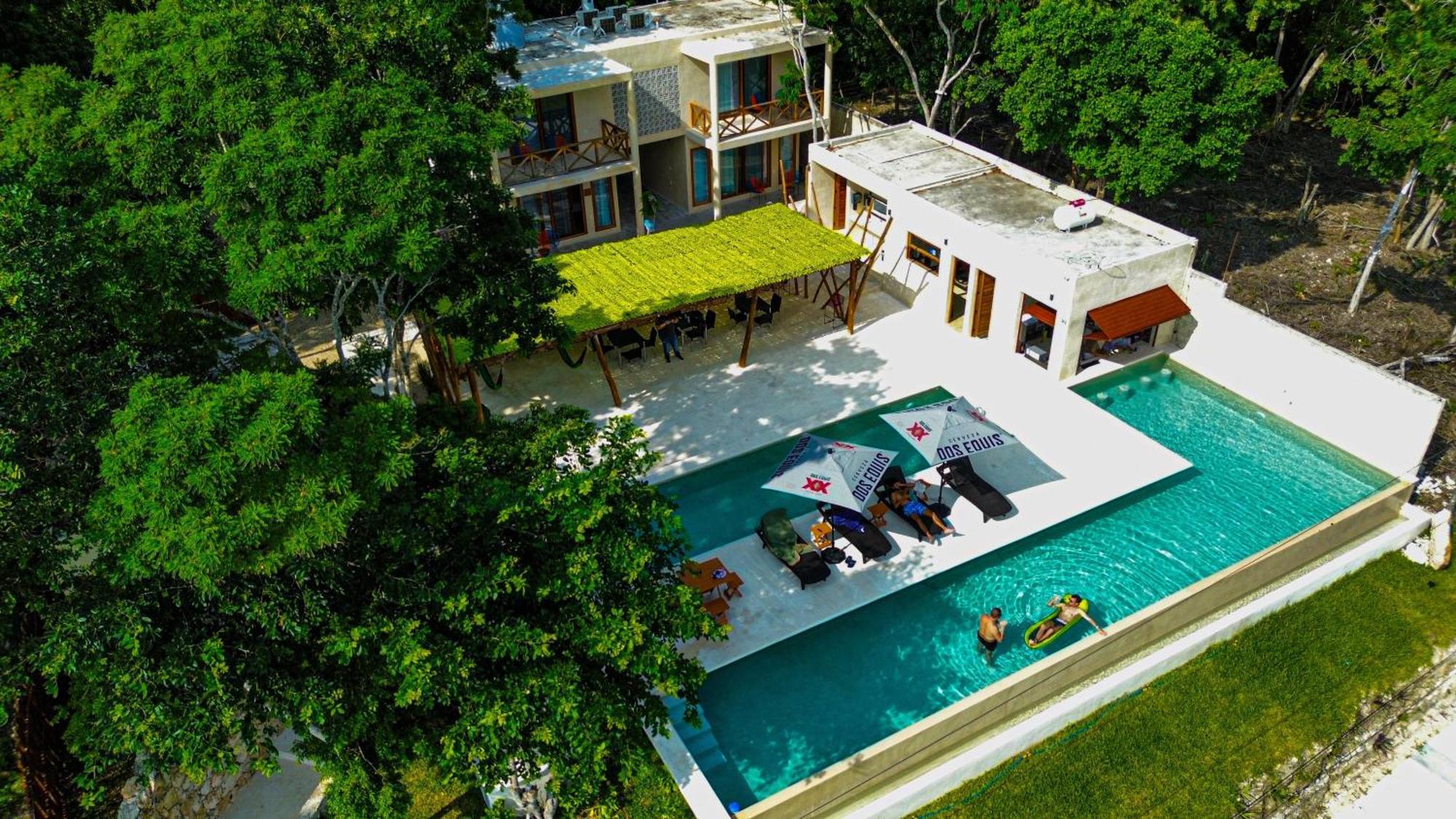 Hotel & Eco Cabanas Azul Maria Bacalar Exteriör bild